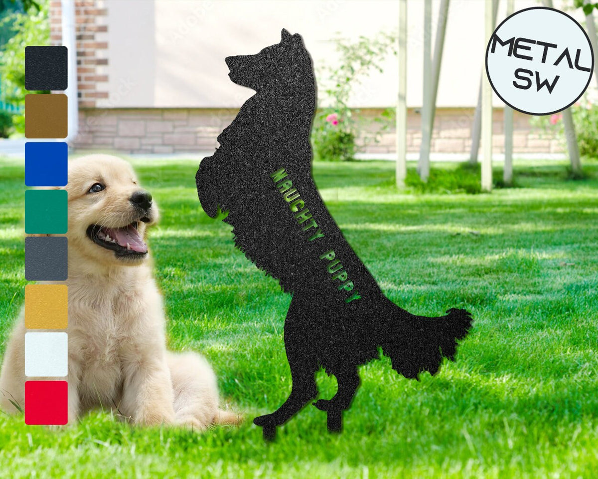 Custom Border Collie Memorial Stake Sign Pet Loss Giftsympathy Sign Remembrance Stake Pet Grave Markers Sign Dog Memorial Stake