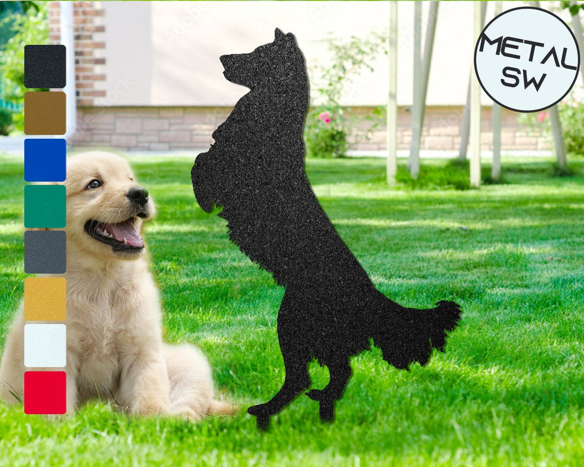 Custom Border Collie Memorial Stake Sign Pet Loss Giftsympathy Sign Remembrance Stake Pet Grave Markers Sign Dog Memorial Stake