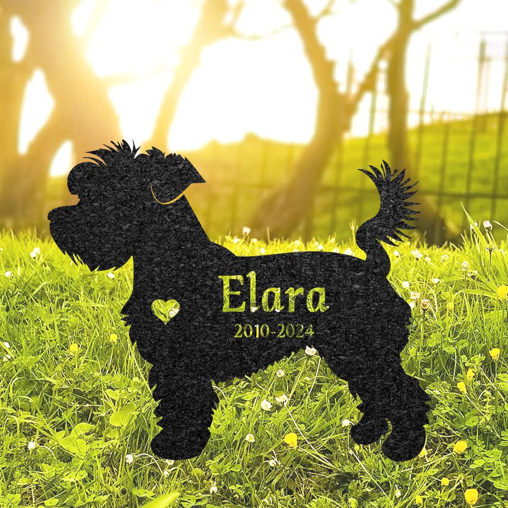 Custom Maltese Dog Memorial Sculpture Maltese Silhouette Lawn Ornament Personalized Dog Grave Marker Garden Decor Art Pet Loss Gift