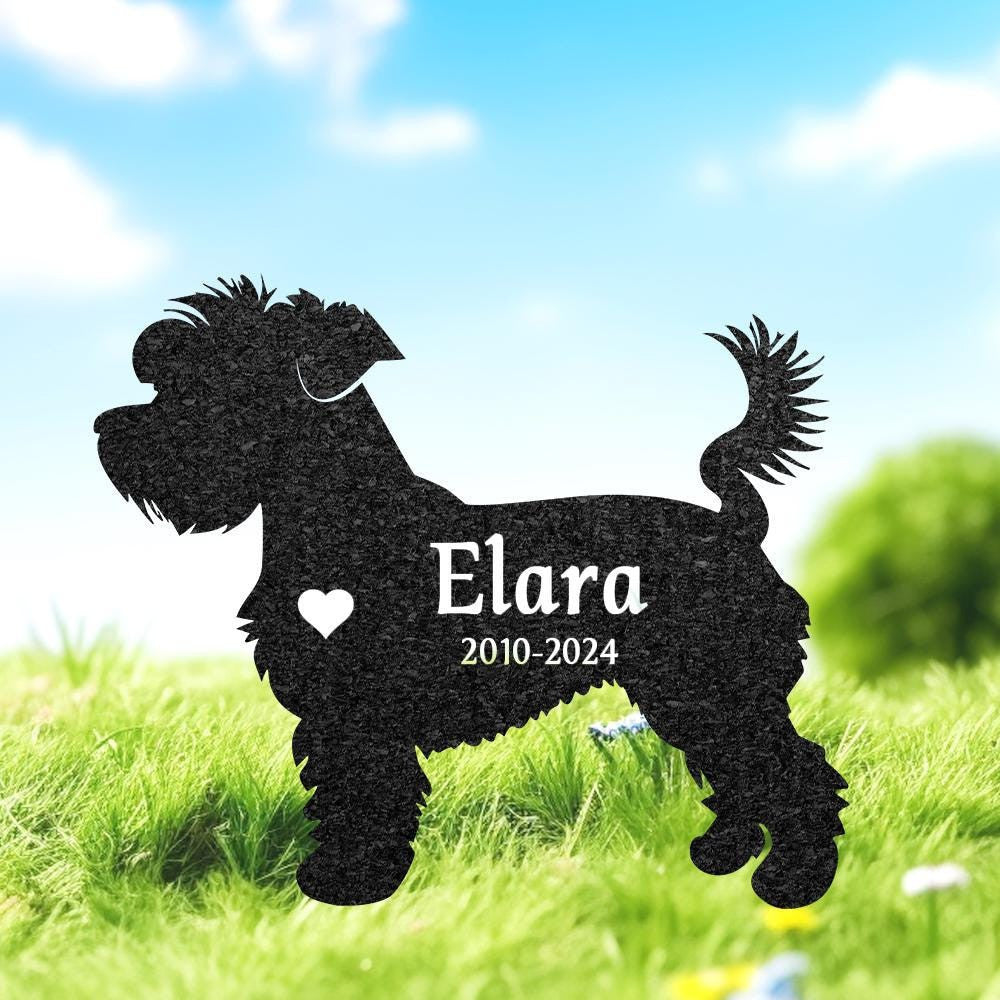 Custom Maltese Dog Memorial Sculpture Maltese Silhouette Lawn Ornament Personalized Dog Grave Marker Garden Decor Art Pet Loss Gift