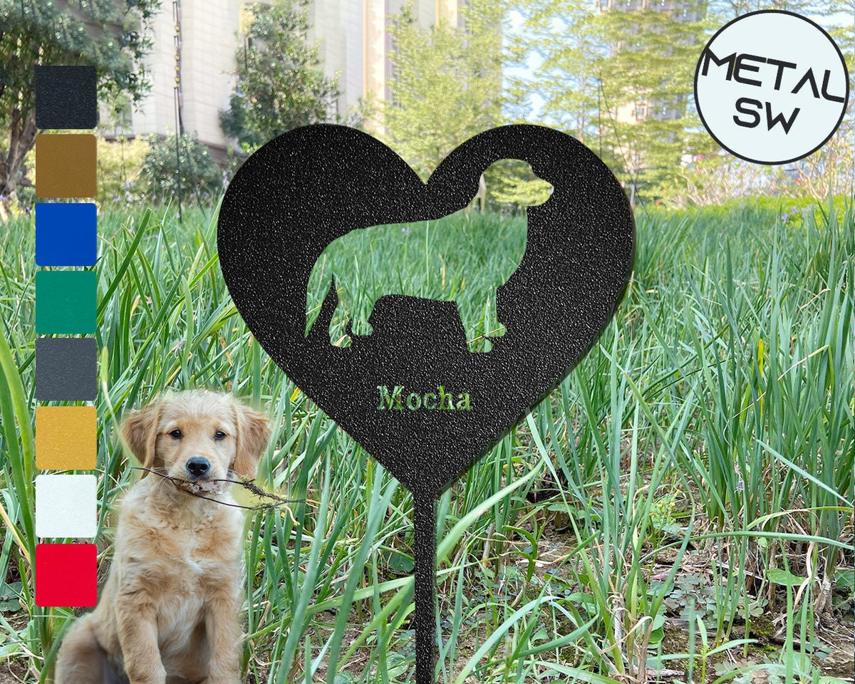 Personalized Dog Memorial Plaque Golden Retriever Garden Stake Custom Golden Retriever Silhouette Sign Golden Retriever Lover Gift