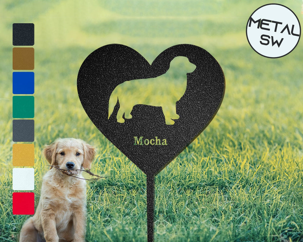 Personalized Dog Memorial Plaque Golden Retriever Garden Stake Custom Golden Retriever Silhouette Sign Golden Retriever Lover Gift