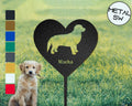 Personalized Dog Memorial Plaque Golden Retriever Garden Stake Custom Golden Retriever Silhouette Sign Golden Retriever Lover Gift