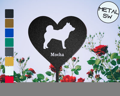 Personalized Dog Memorial Plaque Shiba Inu Garden Stake Custom Shiba Inu Silhouette Sign Shiba Inu Yard Decor