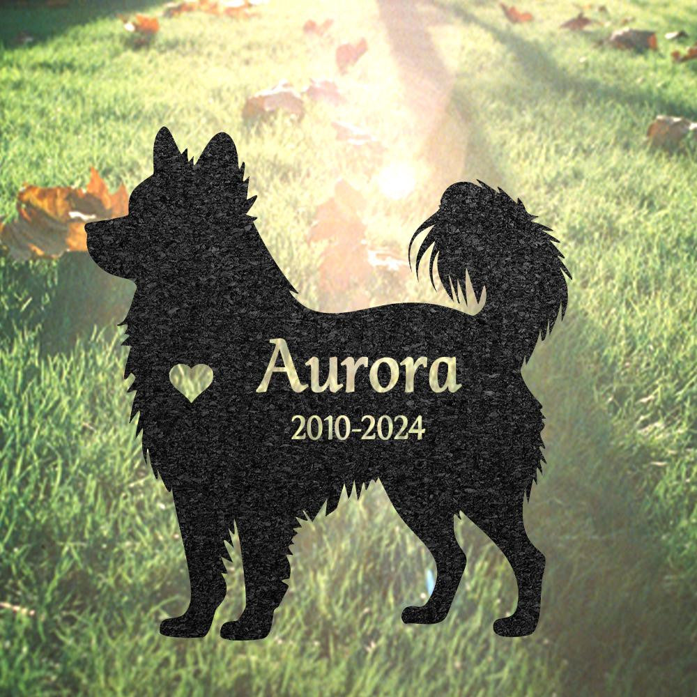 Custom Gerberian Shepsky Dog Memorial Stake Personalized Metal Stake Pet Grave Marker Remembrance Plaque Garden Sign Dog Cemetery Decor
