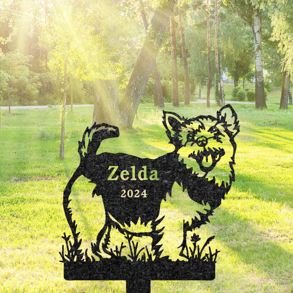 Custom Norwich Terriers Dog Memorial Plaque Personalized Dog Grave Marker Pet Garden Sign Metal Dog Remembrance Stake Pet Loss Gift