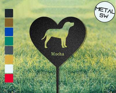 Custom Catahoula Dog Garden Stake Catahoula Memorial Plaque Gift Personalized Catahoula Silhouette Grave Marker Memorial Frame