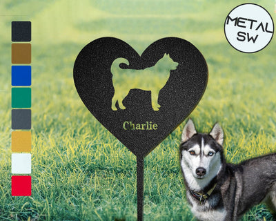 Personalized Husky Memorial Plaque Husky Garden Stake Custom Grave Marker Husky Memorial Gifts Husky Mom Gift 2023 Christmas Gift