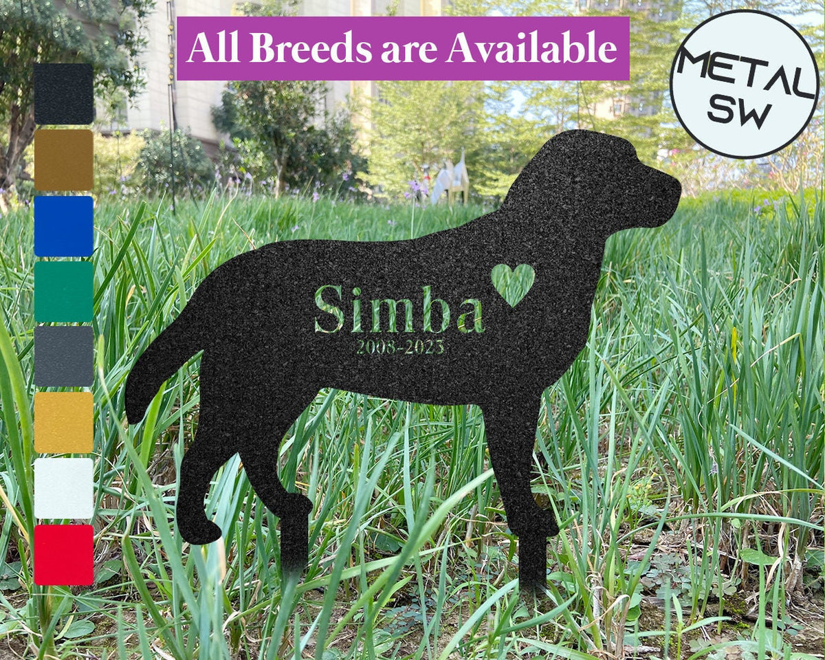 Metal Labrador Sign Personalized Labrador Memorial Stakes Labrador Dog Grave Marker Garden Stakes Labrador Loss Labrador Memorial Gift