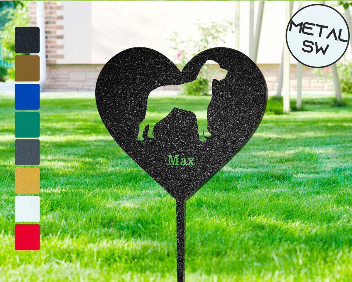 Personalized Great Dane Memorial Plaque Great Dane Gift Dog Garden Stake Personalized Dog Silhouette Sign Great Dane Yard Decor