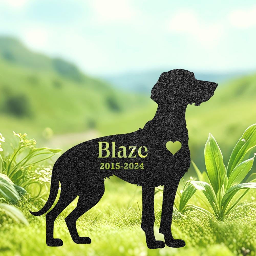 Beauceron Dog Memorial Stake Custom Metal Garden Sign Pet Grave Marker Personalized Engraved Name Sign Sympathy Sign Dog Loss Gift