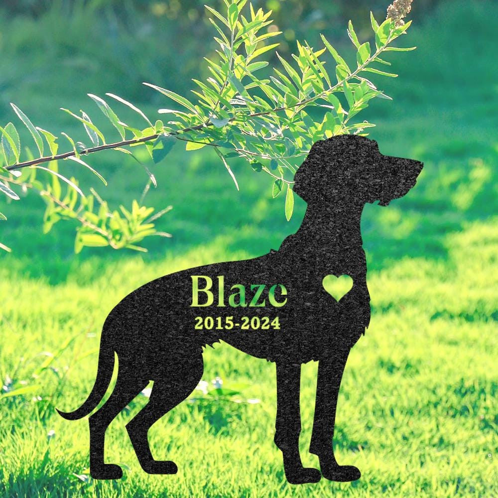 Beauceron Dog Memorial Stake Custom Metal Garden Sign Pet Grave Marker Personalized Engraved Name Sign Sympathy Sign Dog Loss Gift
