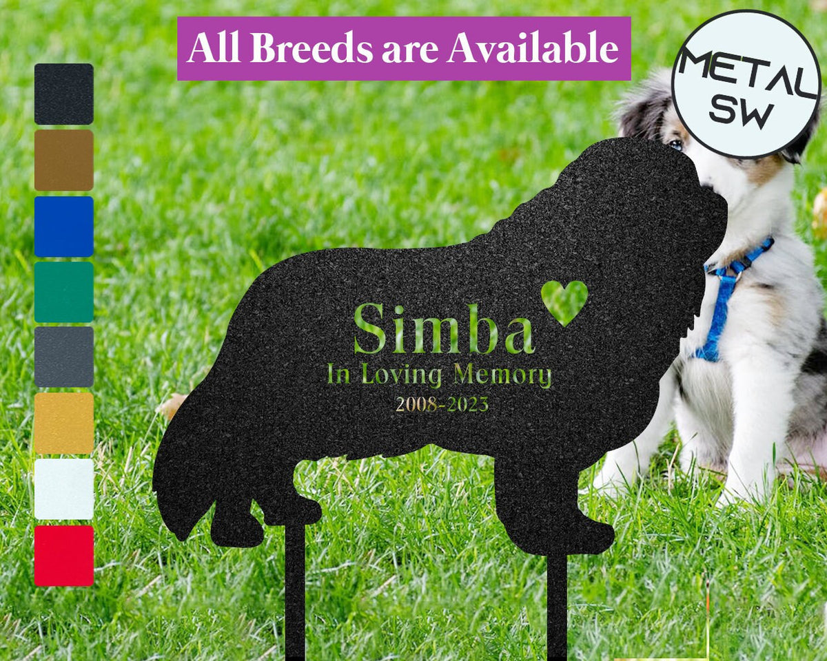 Metal Pet Memorial Stone Cavalier Memorial Stone Cavalier King Charles Grave Marker Dog Headstone Personalized Loss Of Dog Memorial Gift