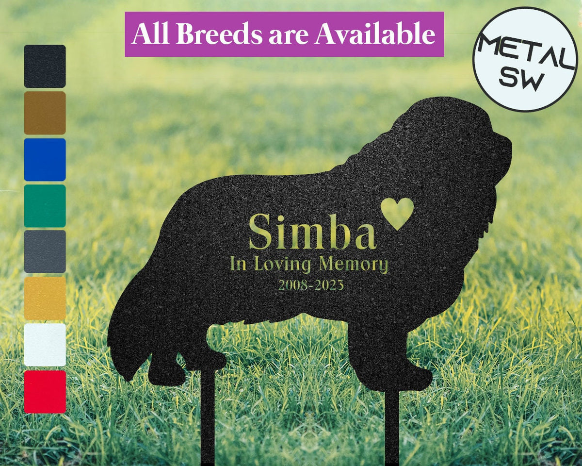 Metal Pet Memorial Stone Cavalier Memorial Stone Cavalier King Charles Grave Marker Dog Headstone Personalized Loss Of Dog Memorial Gift
