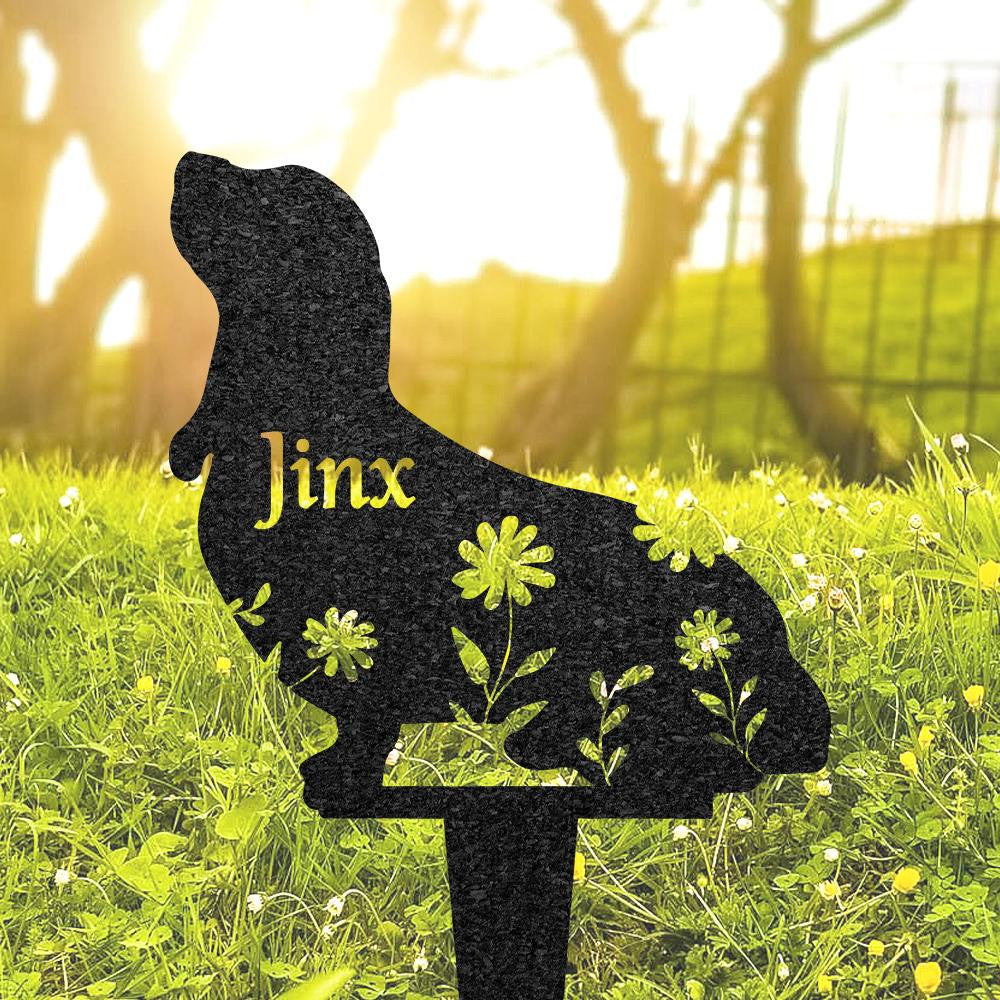 Basset Hound Dog Memorial Burial Stake Custom Dog Metal Stake Pet Grave Marker Memorial Garden Decor Pet Loss Gift Husky Lover Gift