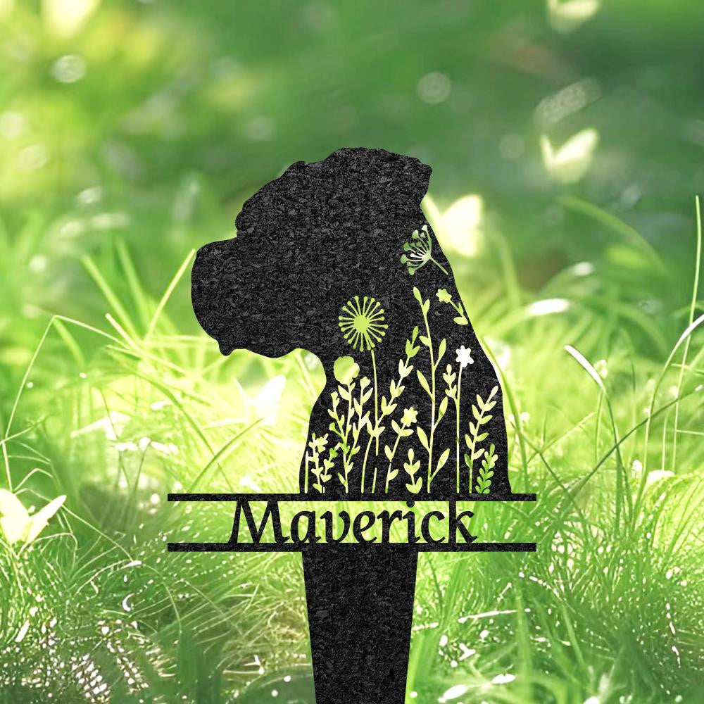 Personalized Boxer Dog Grave Marker Custom Dog Memorial Garden Stake Dog Tombstone Outdoor Memorial Plaque Pet Headstone Pet Loss Gift