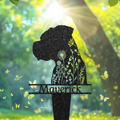 Personalized Boxer Dog Grave Marker Custom Dog Memorial Garden Stake Dog Tombstone Outdoor Memorial Plaque Pet Headstone Pet Loss Gift