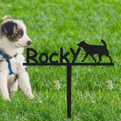 Dog Grave Marker Garden Dog Name Stake Personalized Memorial Stakes Pet Garden Grave Marker Gift For Dog Loss In Memory Of Dog