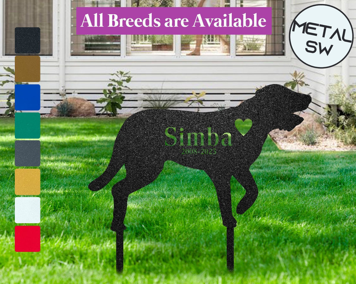 Metal Wolfhound Memorial Stakes Irish Wolfhound Grave Marker Garden Stakes Dog Headstone Personalized Loss Of Dog Memorial Sympathy Gift