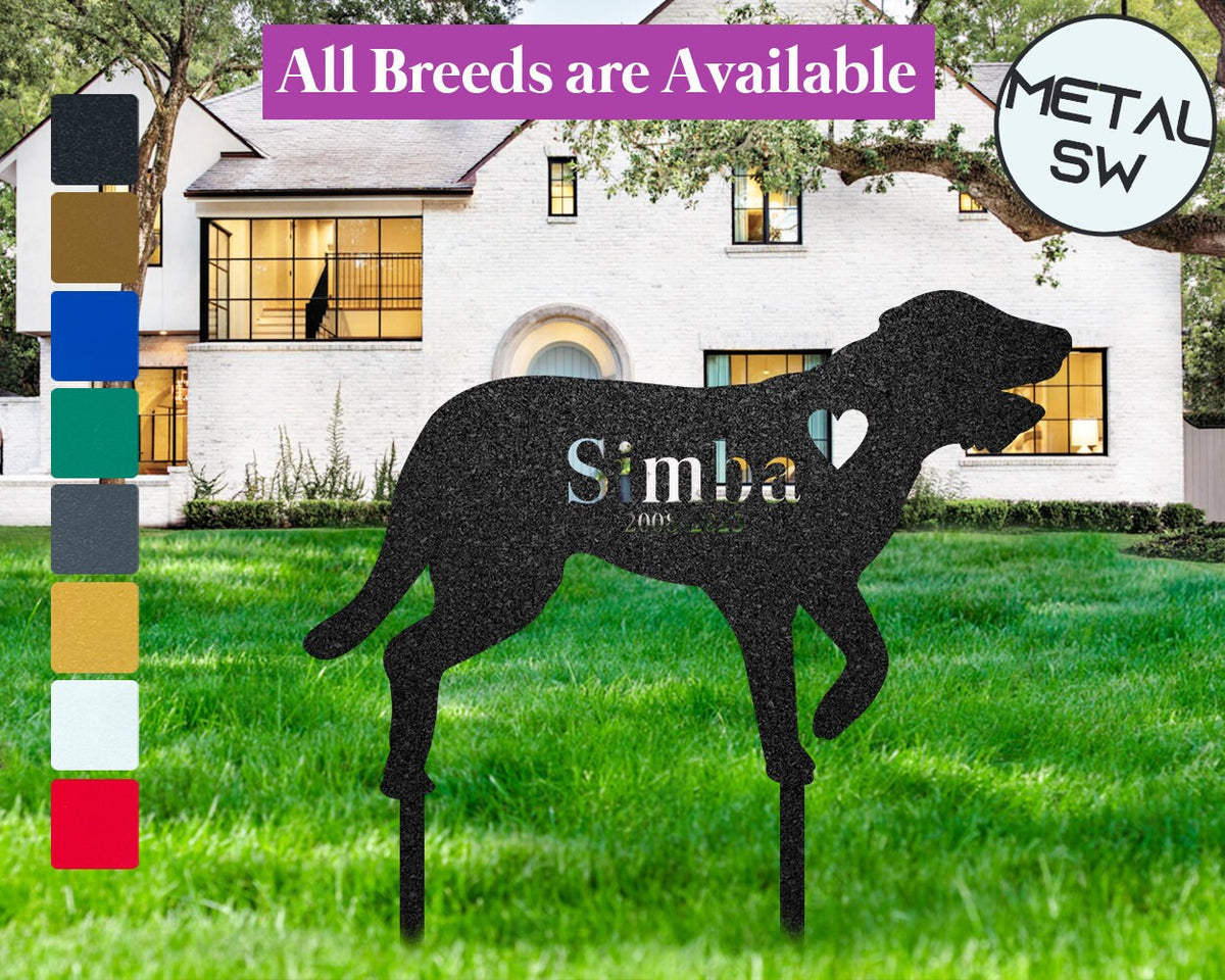 Metal Wolfhound Memorial Stakes Irish Wolfhound Grave Marker Garden Stakes Dog Headstone Personalized Loss Of Dog Memorial Sympathy Gift