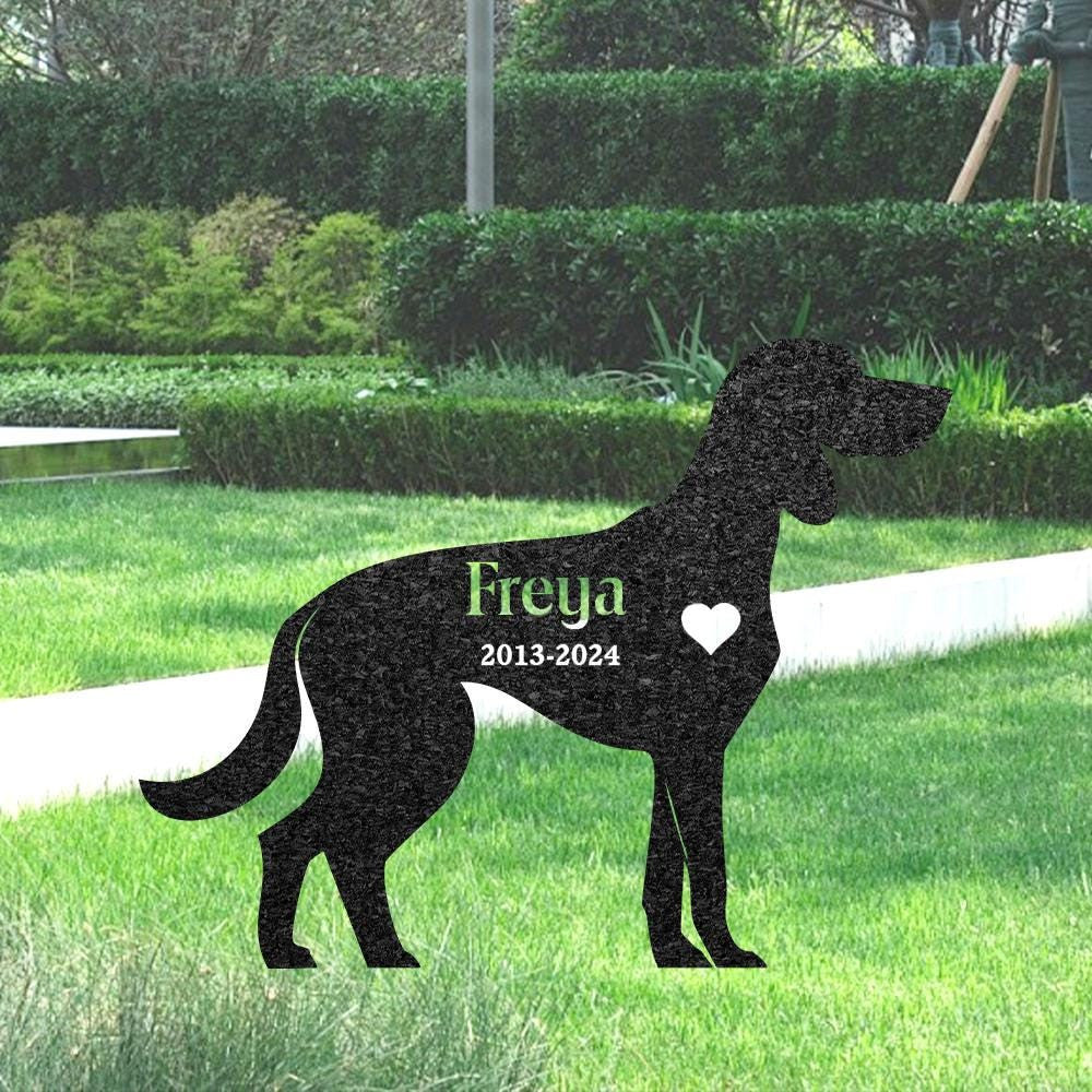 Custom Coonhound Memorial Stake Dog Name Sign Pet Grave Marker For Garden Sympathy Sign Outdoor Grave Plaque Coonhound Lover Gift