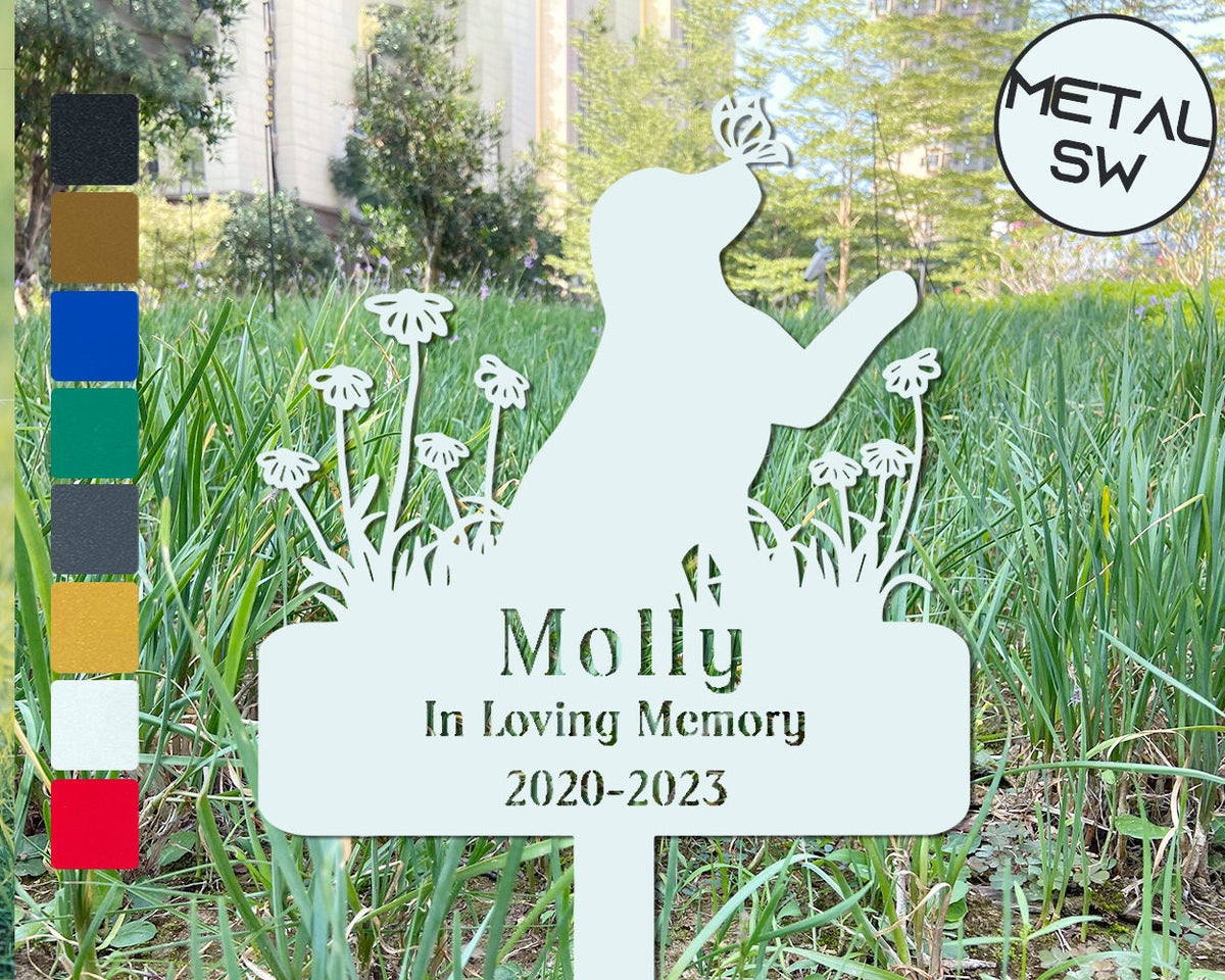 Custom Dog Memorial Stakes Dog Grave Marker Personalized Dog Memorial Plaque In Loving Memory Of Dog Headstones Pet Loss Plaque Burial Stake