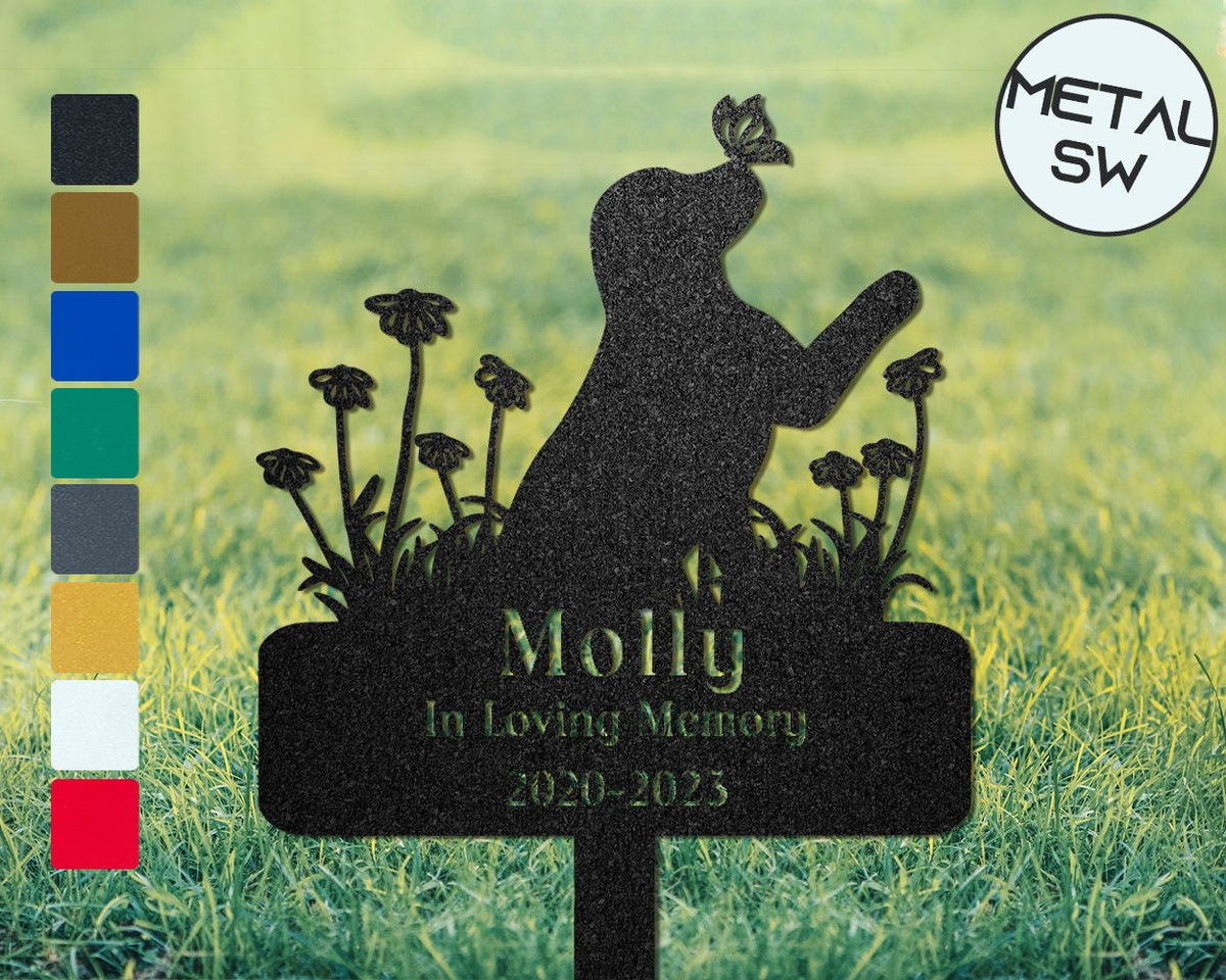 Custom Dog Memorial Stakes Dog Grave Marker Personalized Dog Memorial Plaque In Loving Memory Of Dog Headstones Pet Loss Plaque Burial Stake