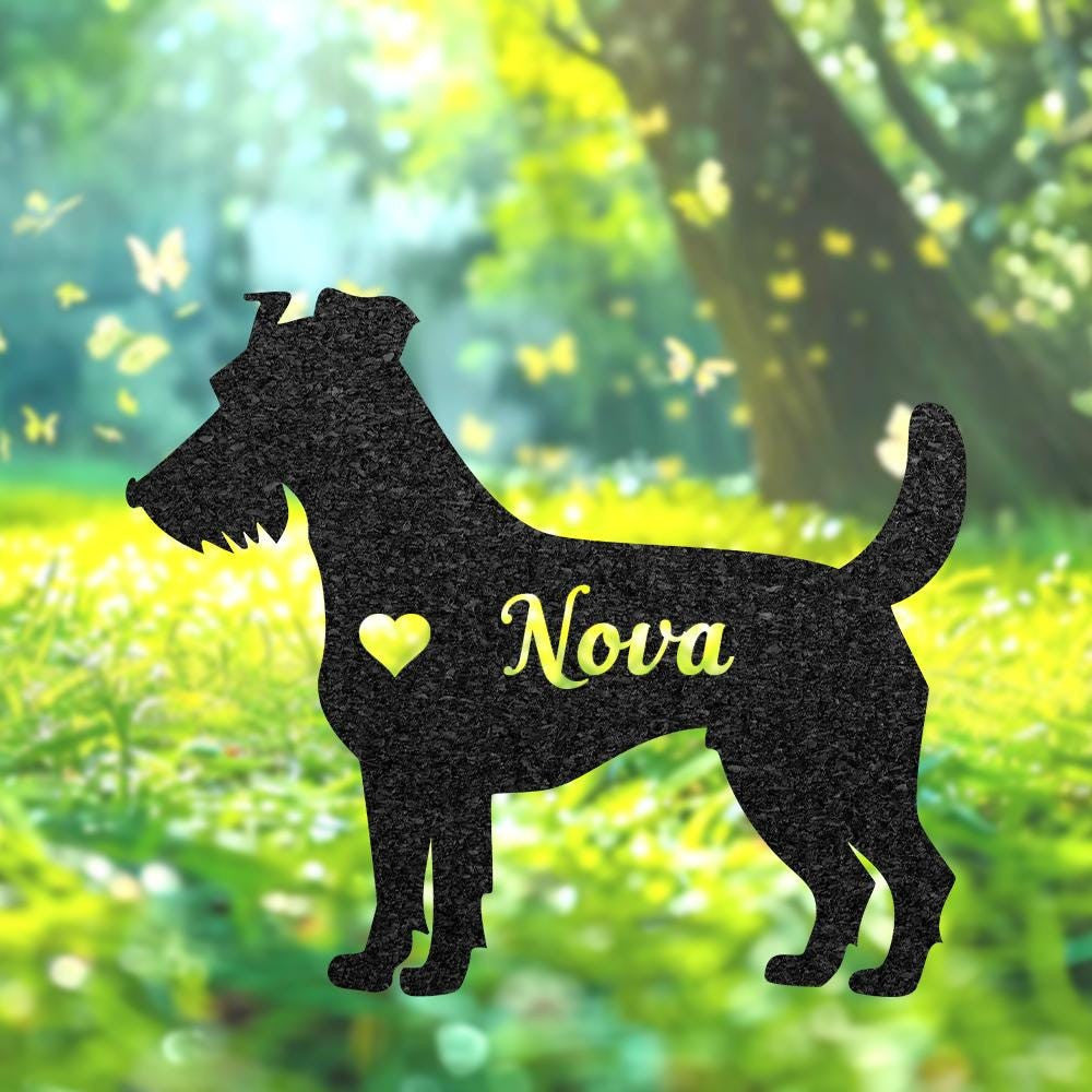 Custom Fox Terrier Dog Memorial Stake Personalized Fox Terrier Grave Marker Pet Keepsake Pet Loss Gift Pet Burial Stake Garden Stake