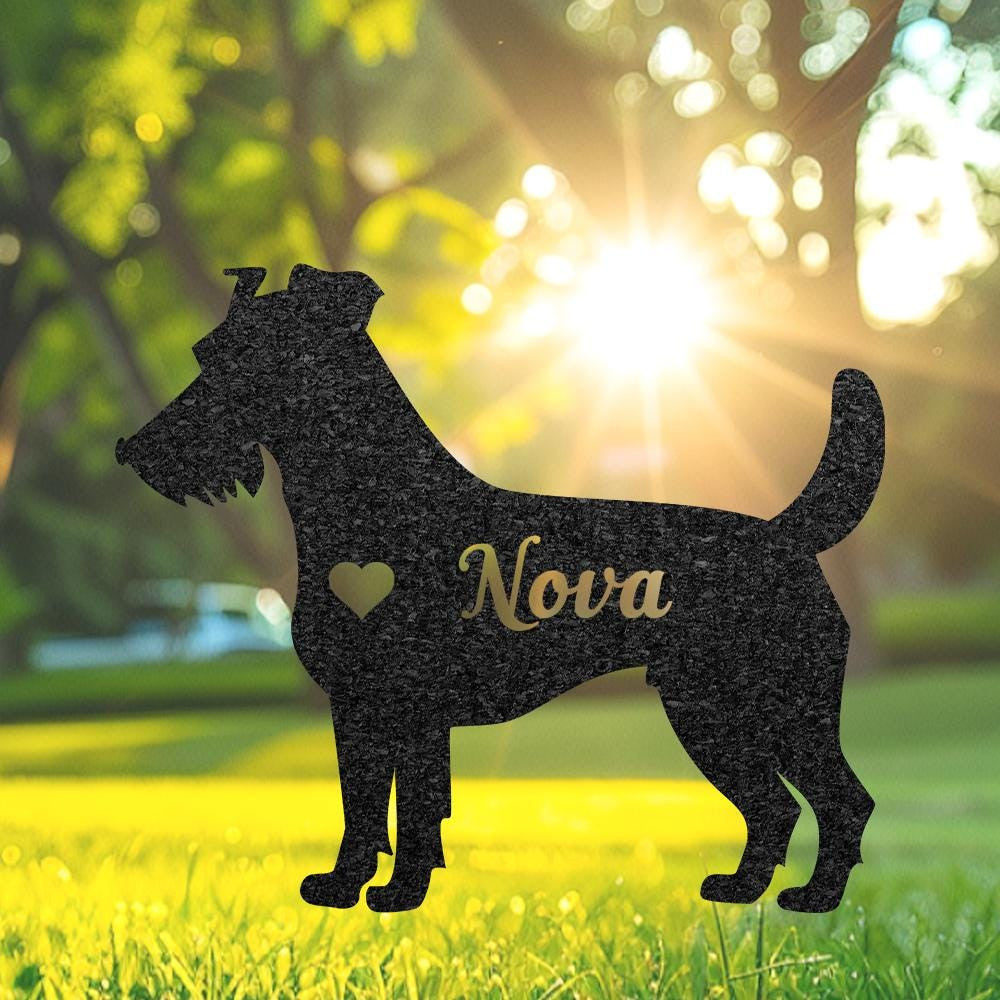 Custom Fox Terrier Dog Memorial Stake Personalized Fox Terrier Grave Marker Pet Keepsake Pet Loss Gift Pet Burial Stake Garden Stake