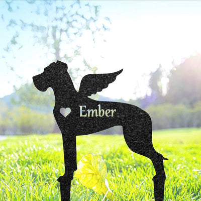 Personalized Great Dane Grave Marker Custom Dog Memorial Garden Stake Dog Tombstone Outdoor Memorial Plaque Pet Headstone Pet Loss Gift