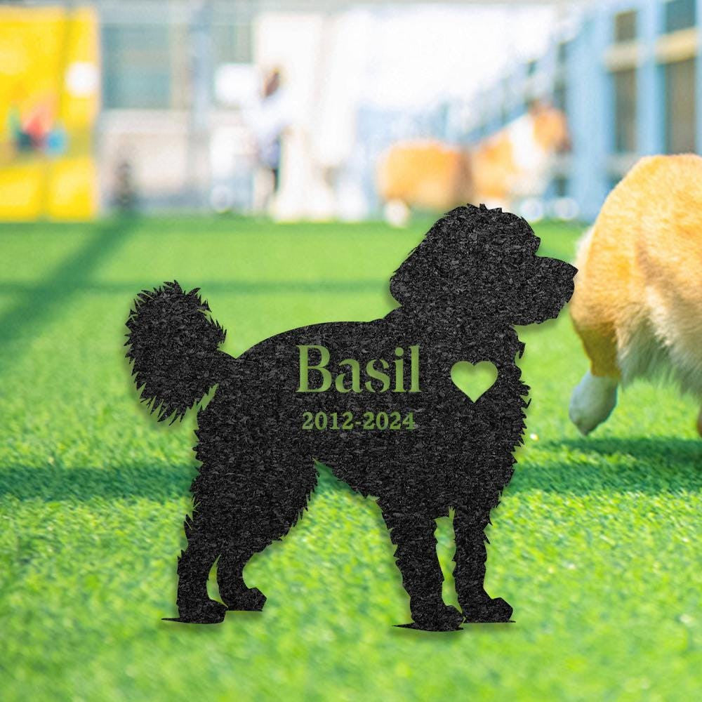 Custom Cavapoo Dog Memorial Stake Dog Name Sign Pet Grave Marker For Garden Sympathy Sign Outdoor Grave Plaque Cavoodle Lover Gift