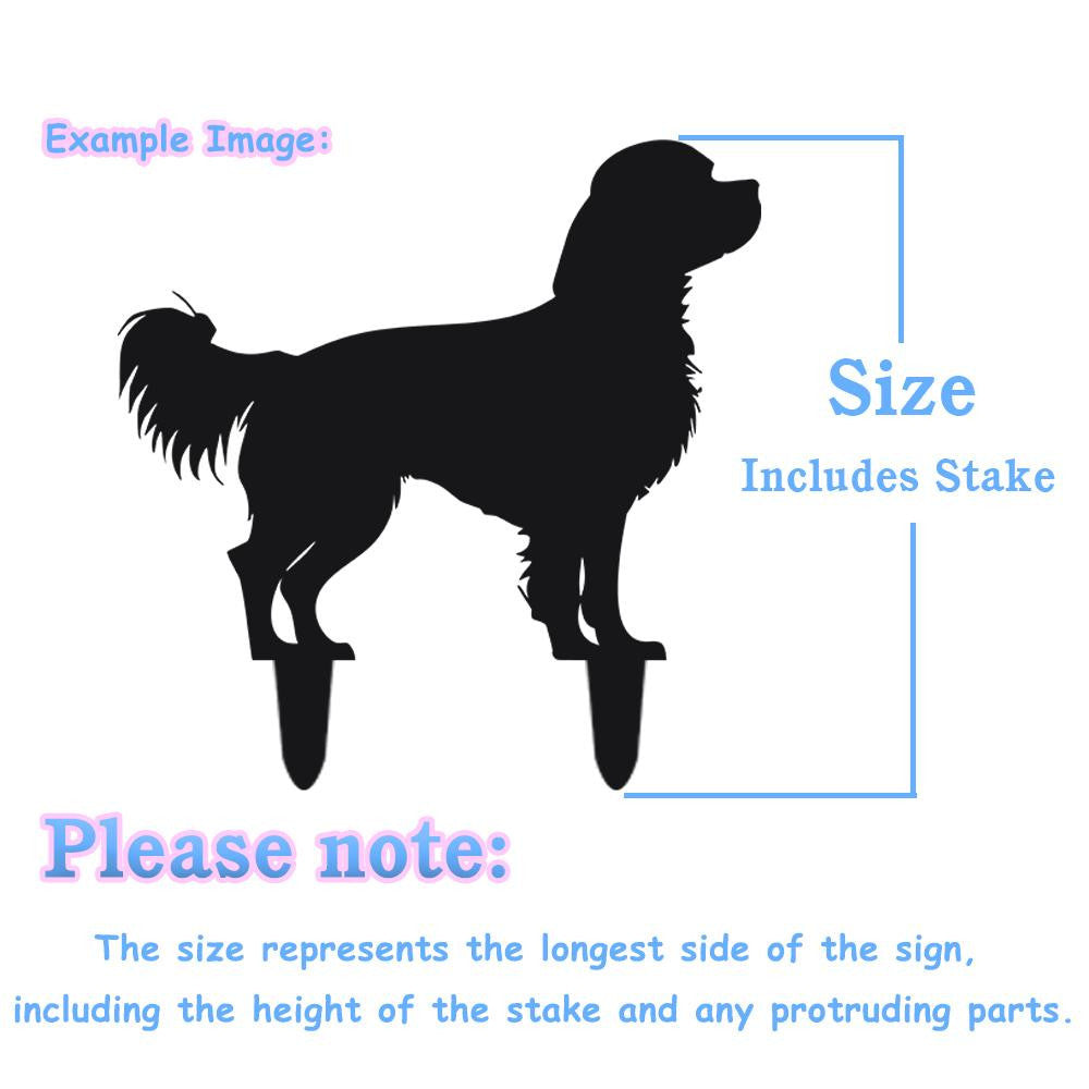 Custom Brittany Spaniel Memorial Stake Dog Name Sign Pet Grave Marker Yard Sign Outdoor Grave Plaque Sympathy Sign Dog Lover Gift