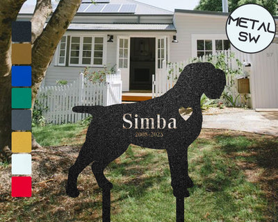 Metal Griffon Memorial Stakes Dog Grave Marker Dog Garden Stake Dog Headstone Personalized Loss Of Dog Memorial Sympathy Gift Keepsake