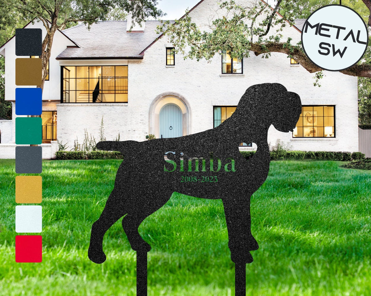 Metal Griffon Memorial Stakes Dog Grave Marker Dog Garden Stake Dog Headstone Personalized Loss Of Dog Memorial Sympathy Gift Keepsake