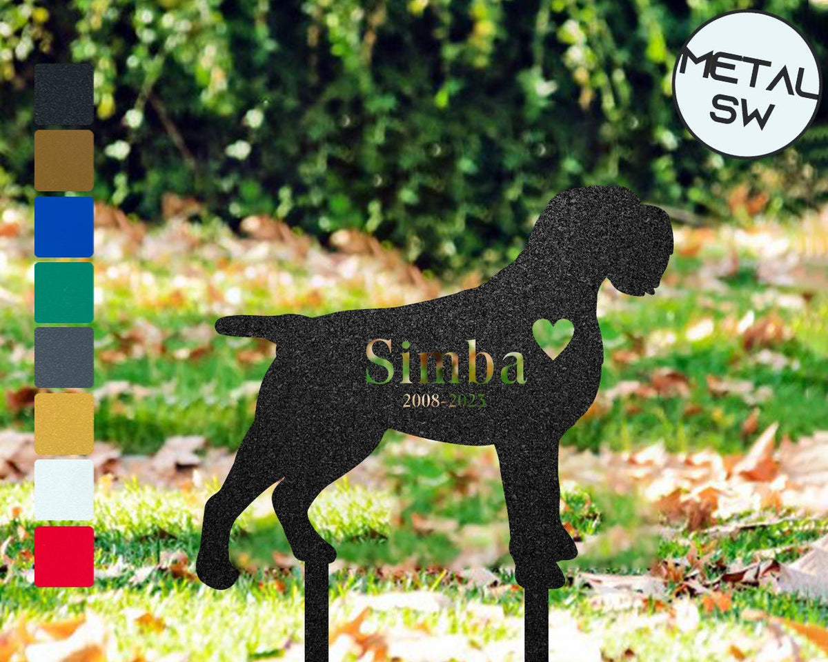 Metal Griffon Memorial Stakes Dog Grave Marker Dog Garden Stake Dog Headstone Personalized Loss Of Dog Memorial Sympathy Gift Keepsake