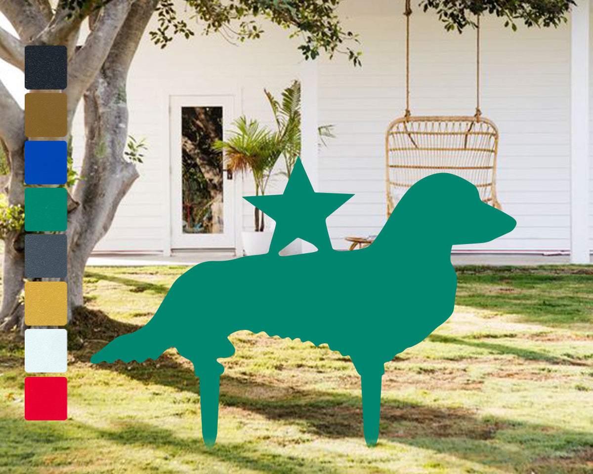 Personalized Dog Memorial Stake Dachshund Dog Metal Stake Sympathy Sign Pet Grave Marker Remembrance Stake Dachshund Stakes