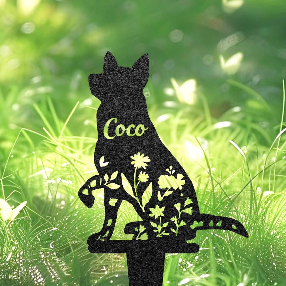 Custom Australian Cattle Dog Memorial Plaque Personalized Dog Grave Marker Remembrance Stake Pet Loss Gift Pet Burial Stake Yard Sign