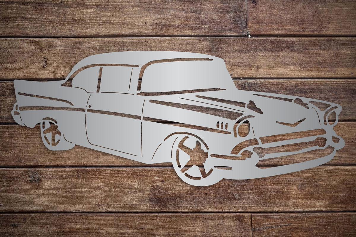 1957 Chevrolet Classic Vehicle Metal Sign Man Cave Garage Wall Hanging Car Lover Car Show Gift For Him Father's Day Christmas Gift