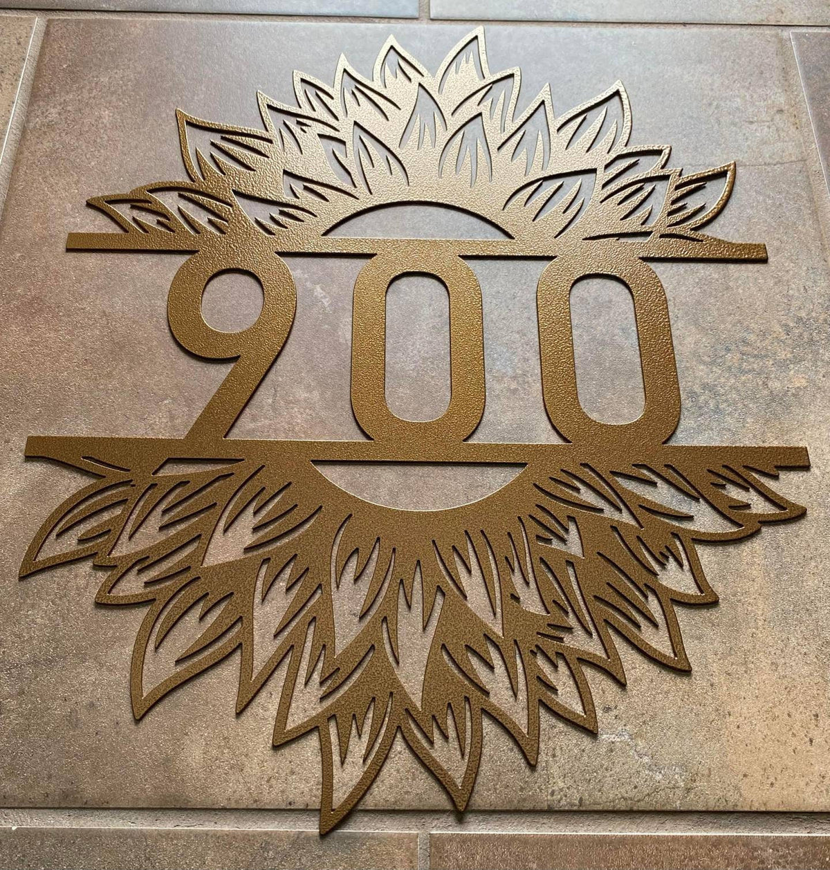 Sunflower Metal Address Sign Metal House Numbers Metal Plaque Front Porch Sign Sunflowers Realtor Housewarming Bestseller Christmas