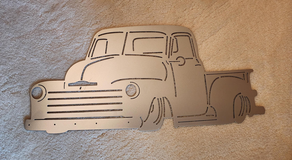 1953 Chevy Truck Chevrolet Classic Vehicle Metal Sign Man Cave Garage Wall Hanging Car Lover Car Show Gift For Him Father's Day Gift