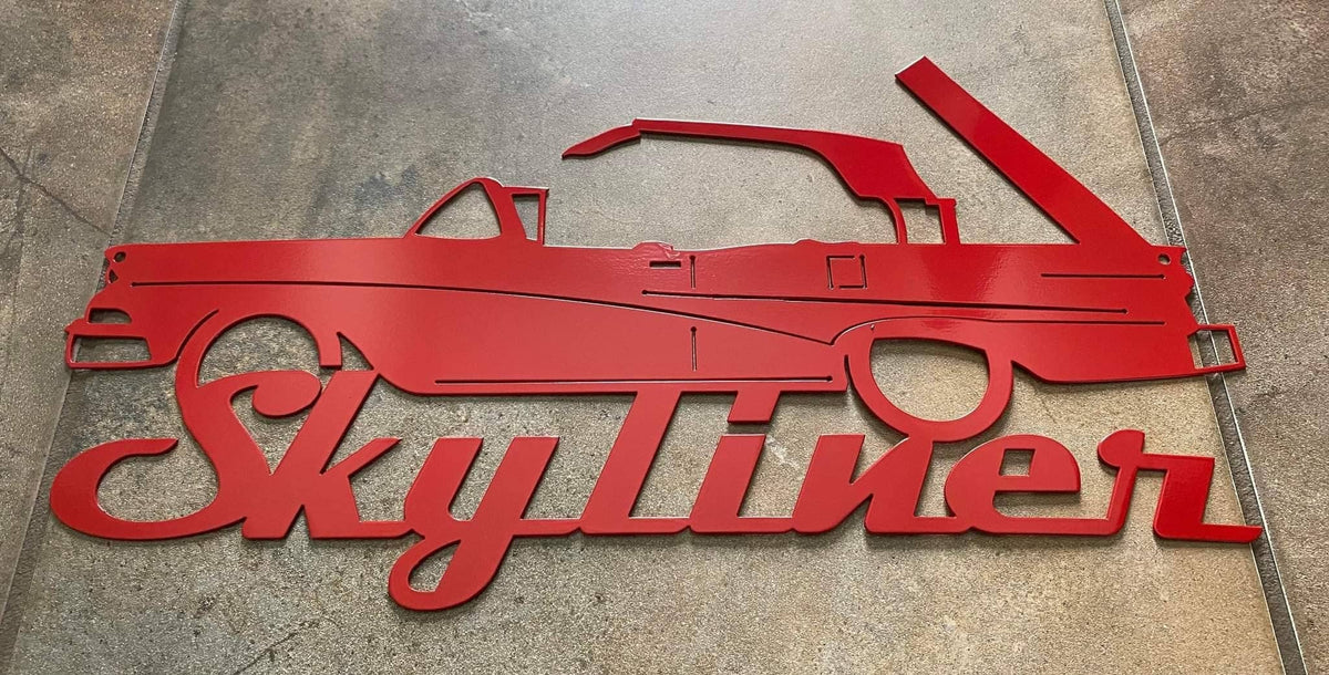 1958 Ford Fairlane Skyliner Convertible Metal Sign Man Cave Garage Wall Hanging Car Lover Car Show Gift For Him Father's Day Christmas