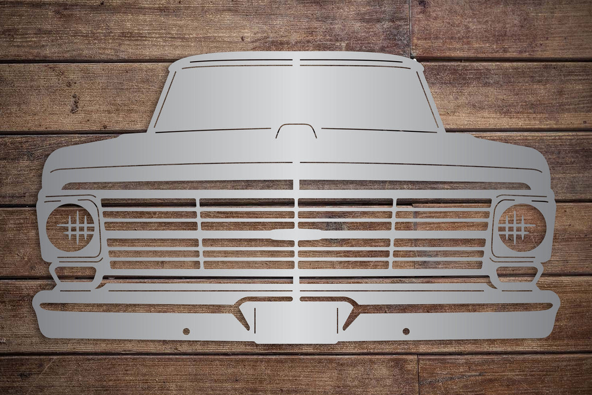 1969 Ford Truck Classic Vehicle Metal Sign Man Cave Garage Wall Hanging Car Lover Car Show Gift For Him Father's Day Christmas Gift