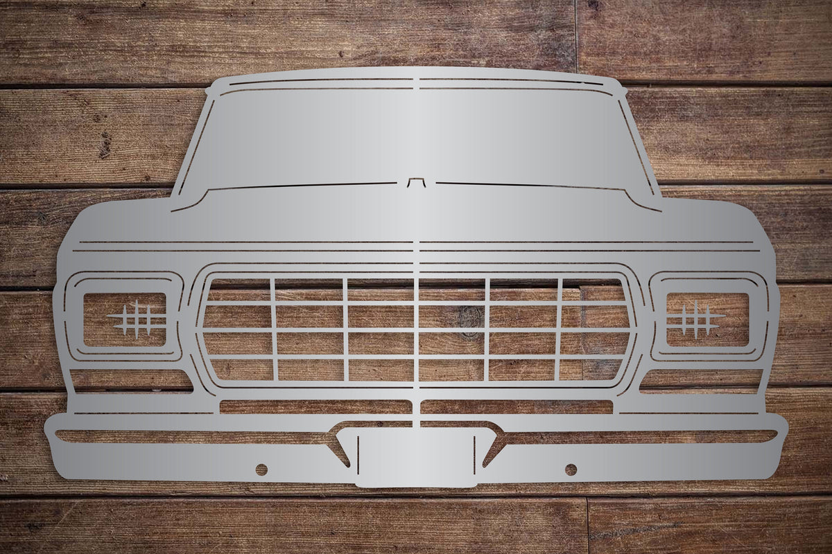 1979 Ford Truck Classic Vehicle Metal Sign Man Cave Garage Wall Hanging Car Lover Car Show Gift For Him Father's Day Christmas Gift