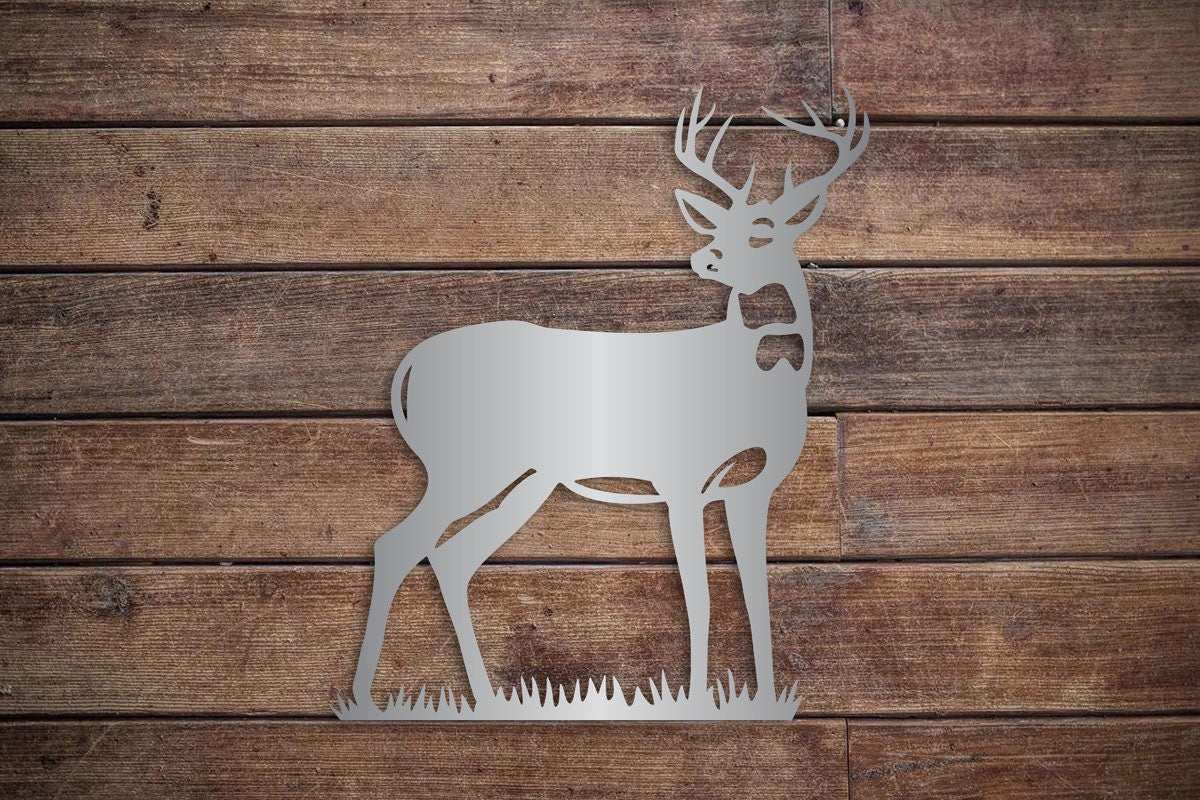 Deer- Metal Sign - Man Cave - Hunter - Hunting Season - Wall Decor - Deer - Cabin Decor - For Him - Dad Birthday - Father's Day - Christmas