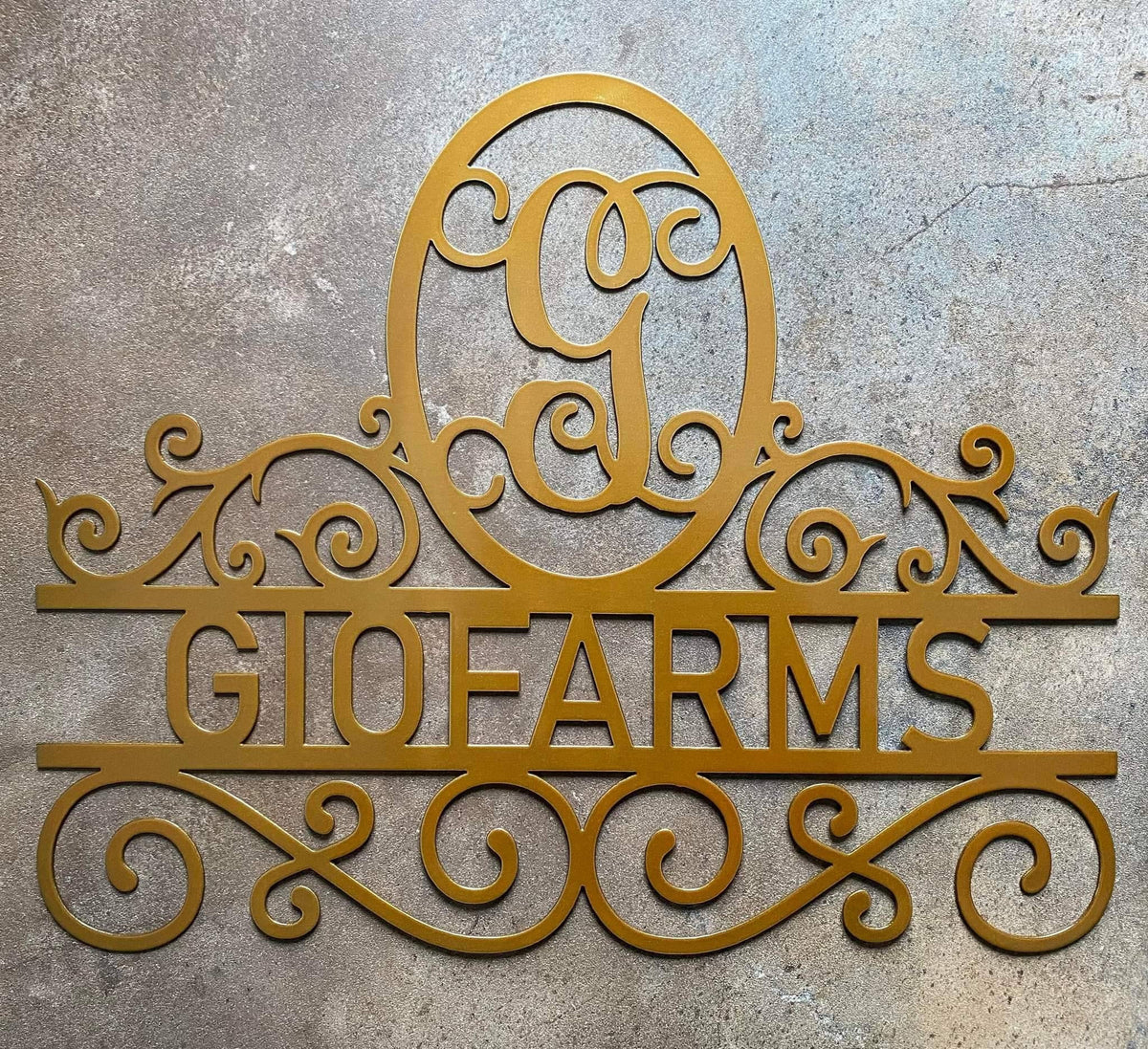 Personalized Family Name Metal Sign - Monogram Sign - Housewarming - Wedding Gift - Personalized Gift - Metal Decor - Perfect Christmas Gift