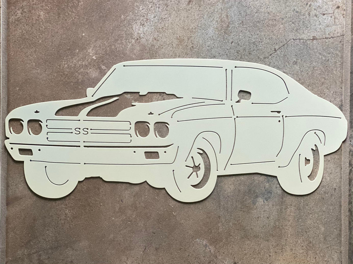 1970 Chevelle Ss Metal Sign Man Cave Garage Wall Hanging Car Lover Car Show Gift For Him Father's Day Christmas