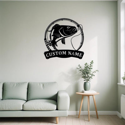 Custom Snapper Fish Metal Sign Wall Art With Led Light Personalized Snapper Fish Name Sign Decoration For Room Fishing Metal Led Wall Decor