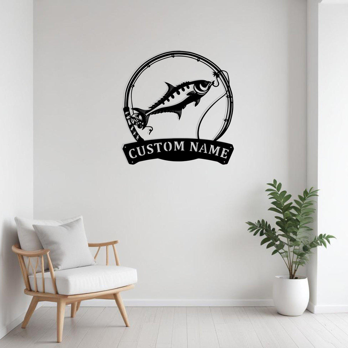 Custom Queen Fishing Metal Sign Wall Art With Led Light Personalized Queen Fish Name Sign Decoration For Room Fish Home Decor Animal Decor