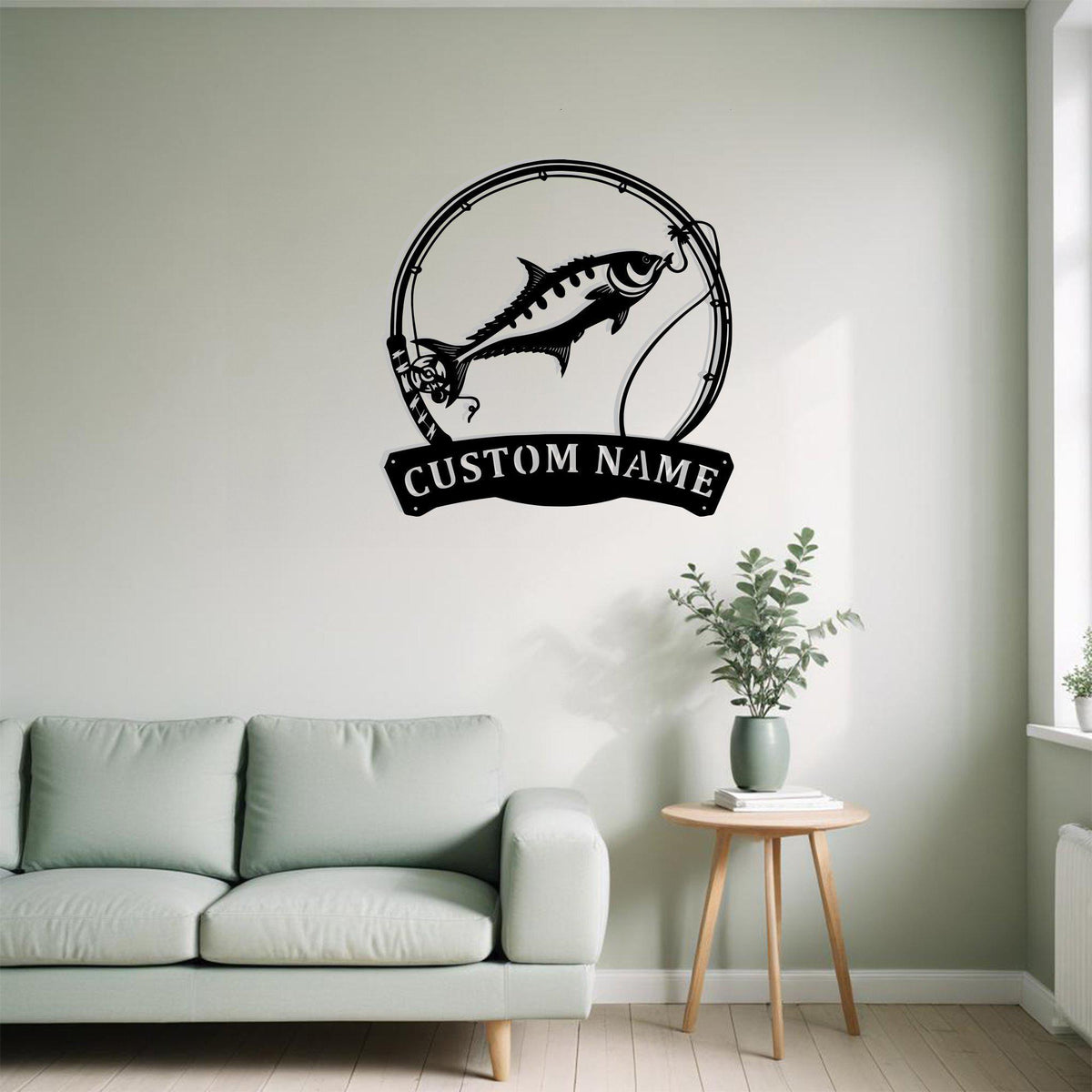 Custom Queen Fishing Metal Sign Wall Art With Led Light Personalized Queen Fish Name Sign Decoration For Room Fish Home Decor Animal Decor