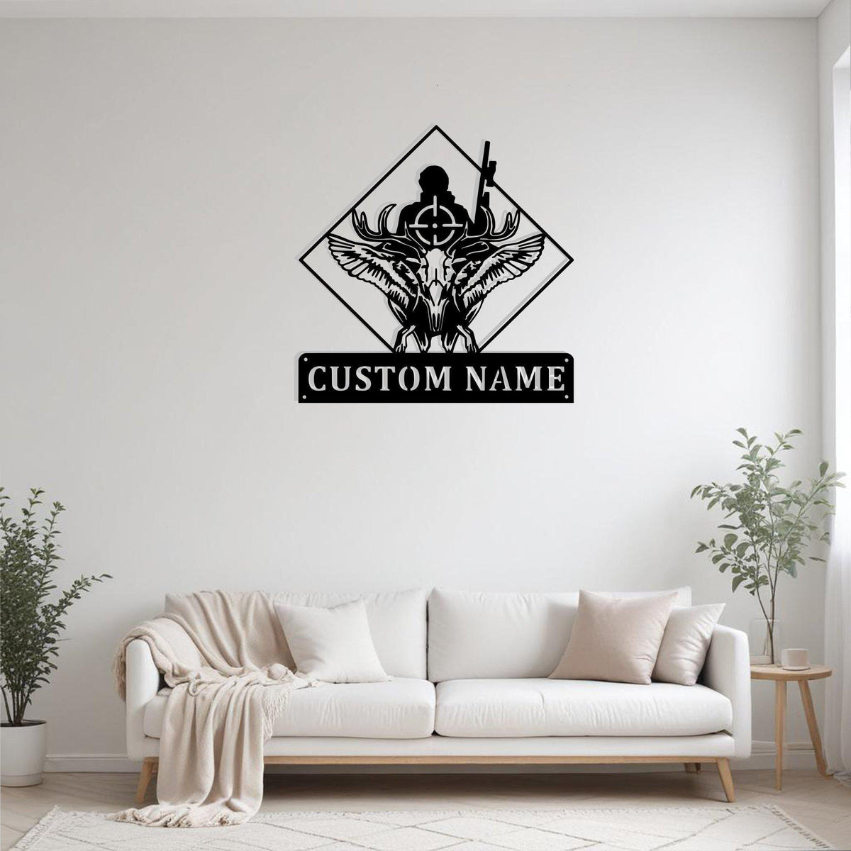 Custom Deer Duck Hunting Metal Sign Wall Art Personalized Hunter Decoration For Room Hunting Home Deco Hunting Enthusiast Animal Hunting Deco